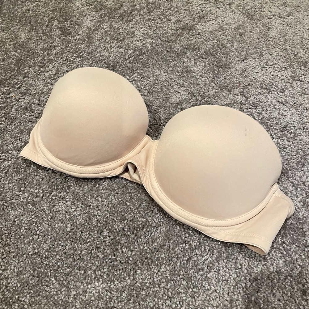 Tan Strapless Push-Up Bra